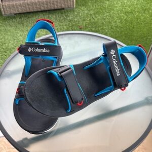 Columbia Black and Blue Outdoor Sandals